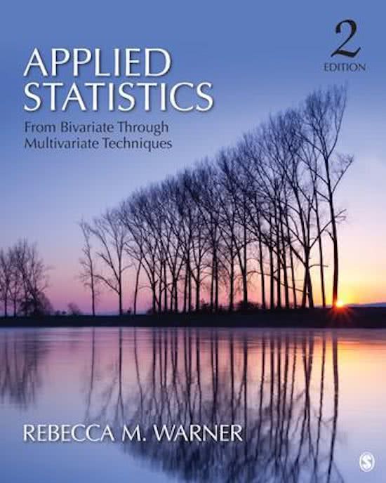 Summary chapter 1-9 Applied Statistics 1 