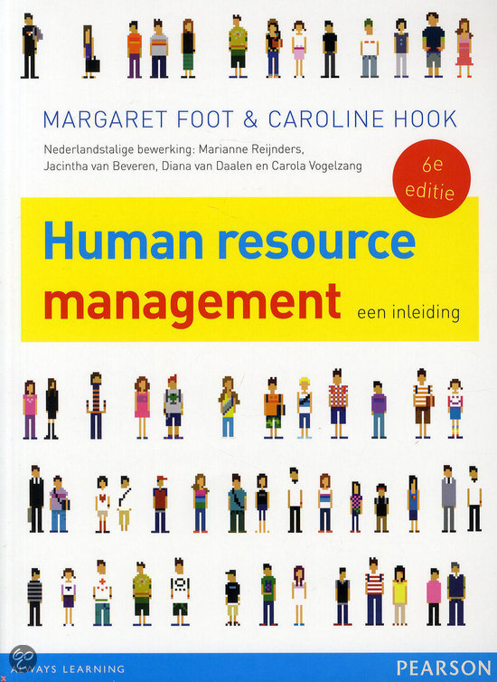 Human Resource Management samenvatting h1 t/m h10 + h12 (TBK Saxion)