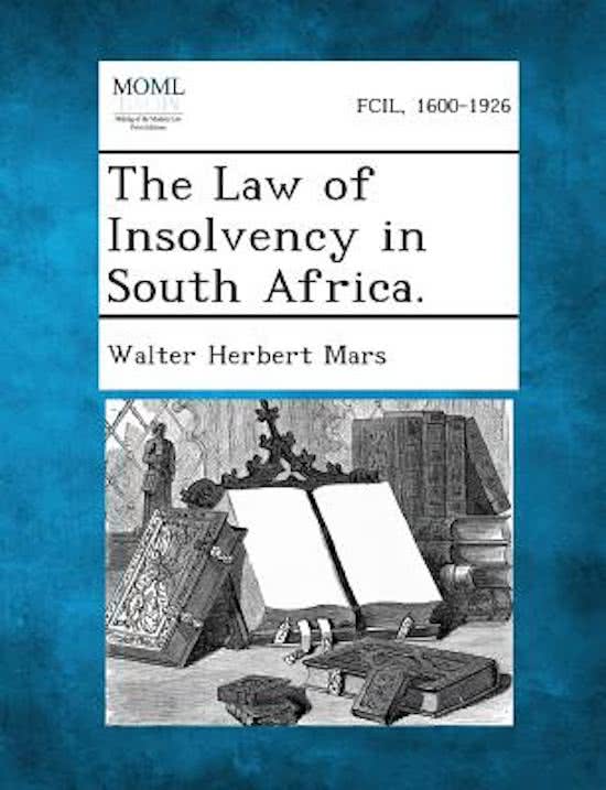 law of insolvency comprehensive notes
