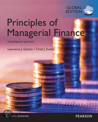 Principles of Managerial Finance H10 t/m H12 begrippenlijst
