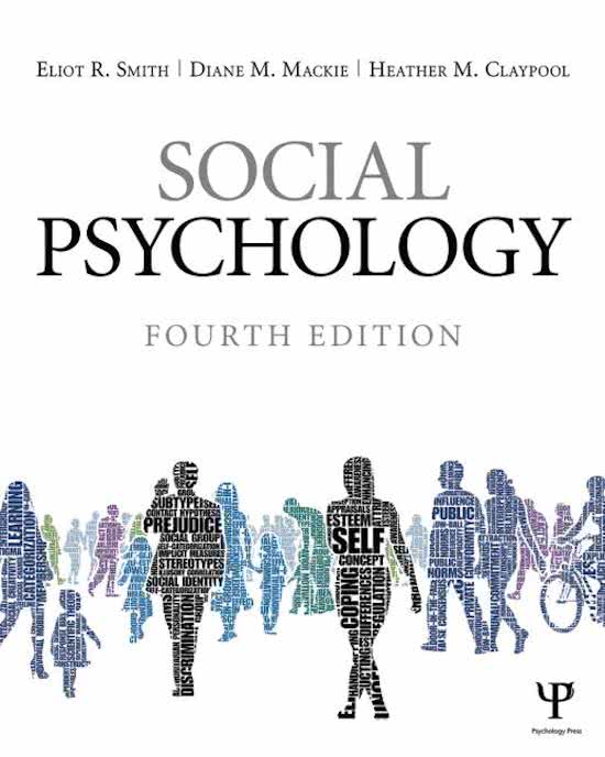 samenvatting social psychology: people in groups Ba1.1