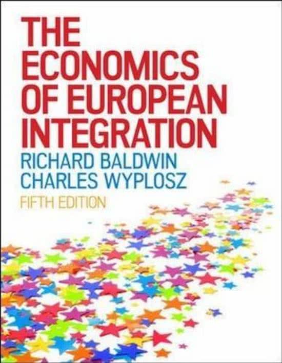 Final Summary EU reader   Trade Policy and Economic Integration chapters 5,6, 8, 9, 12