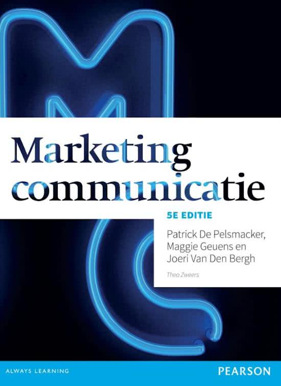 Samenvatting Marketingcommunicatie 
