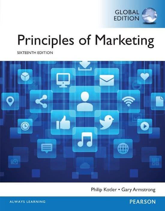 Summary principles of marketing