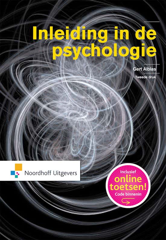 Oefen tentamen inleiding in de psychologie - G. Alblas 2e druk 2015 - 60 nieuwe tentamenvragen met antwoorden
