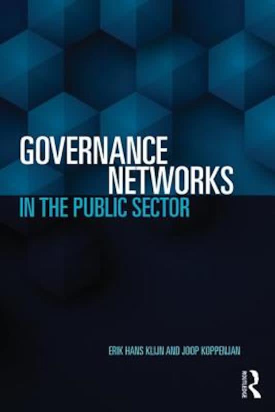 Samenvatting Governance Networks in the Public Sector