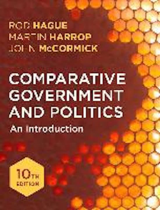 Comparitive government and politics summary chapter 1-5, 8-16, 19 