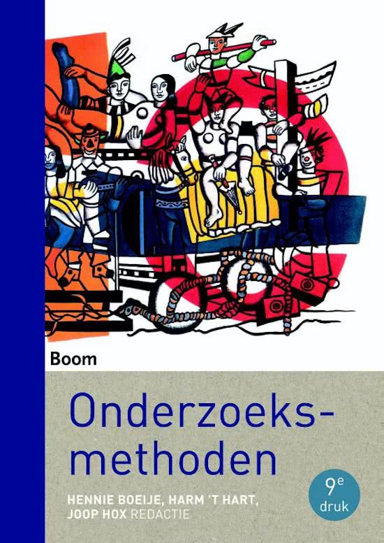 Samenvatting Onderzoeksmethoden (Peer Scheepers, Hilde Tobi, Hennie Boeije, 9e druk)